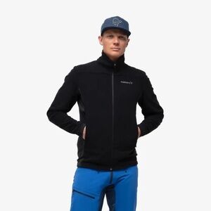 Norrona Falketind Warm1 Polartec Fleece Jacket in Black, Men’s size Large